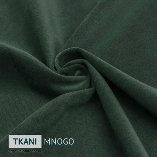 Фото обивки велюра “6” (однотонный зеленый)