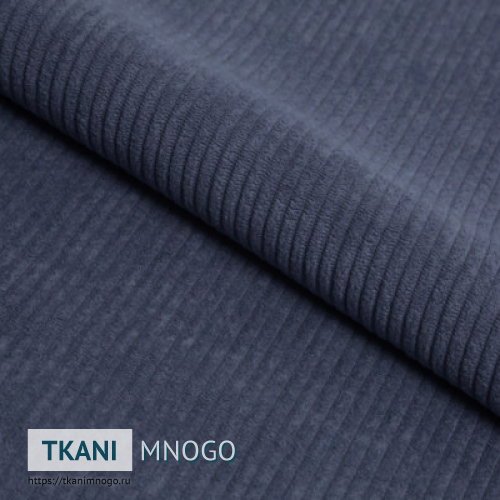 Фото материала велюра “79” (полоса синий)