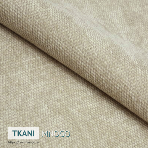 Фото внешнего вида велюра “15” (однотонный бежевый)