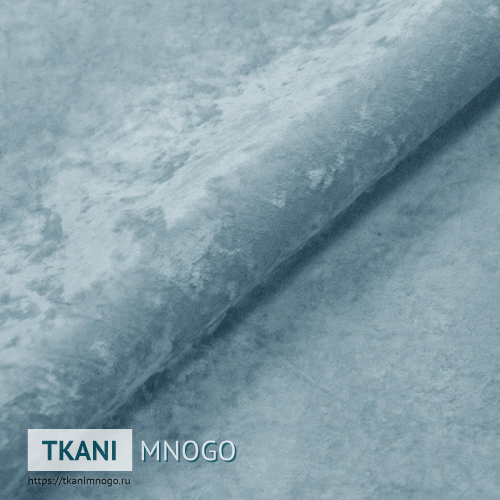 Фото внешнего вида велюра “16” (однотонный голубой)