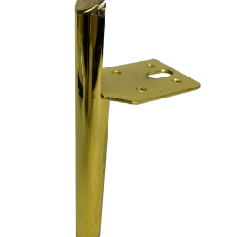 Опора - М024 Н180+50 золото (опора мебельная)
 - Опоры мебельные хромированные
