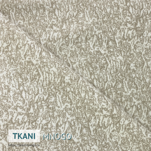 Фото материала велюра “1707-6” (абстракция белый, бежевый)